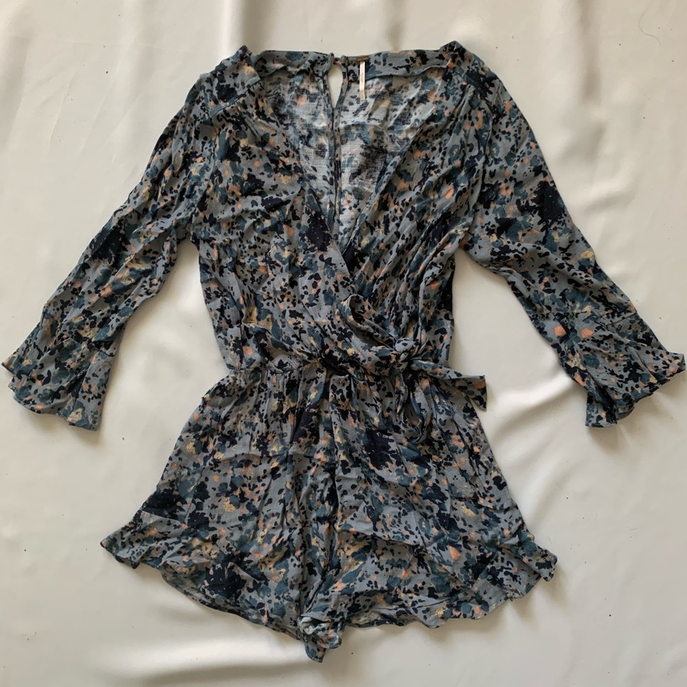 Free People Floral Jumpsuit